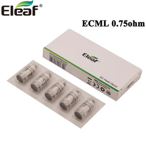 5pcs Eleaf ECML 0.75ohm Coil Head