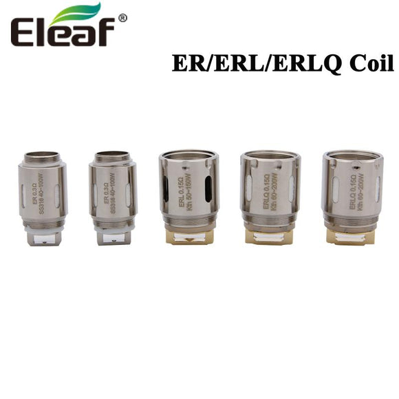 5pcs Eleaf ER 0.3ohm SS316 Coil